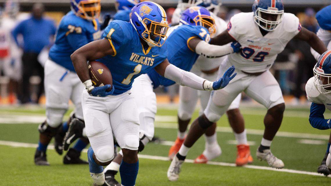 Fort Valley State running back Emanual Wilson in a file photo. Wilson scored the game-sealing touchdown against Central State Saturday.