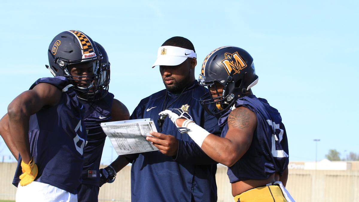 Former Baldwin star Corico Wright recently was hired to coach defensive backs at Murray State. 
 Dave Winder/Murray State Athletics
