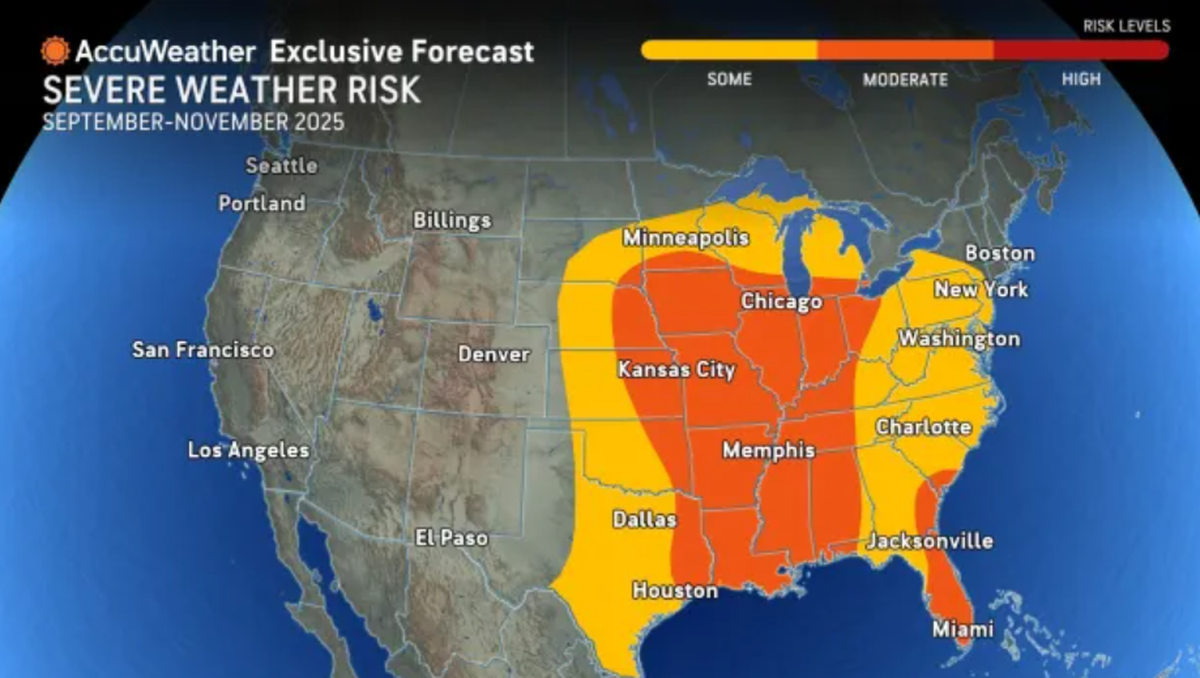 AccuWeather fall 2025 forecast.