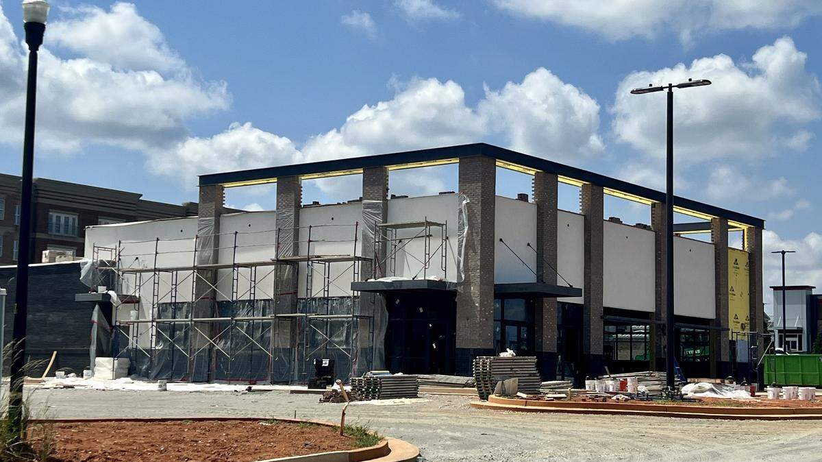 Construction is underway at the new Taco Mac location in North Macon.