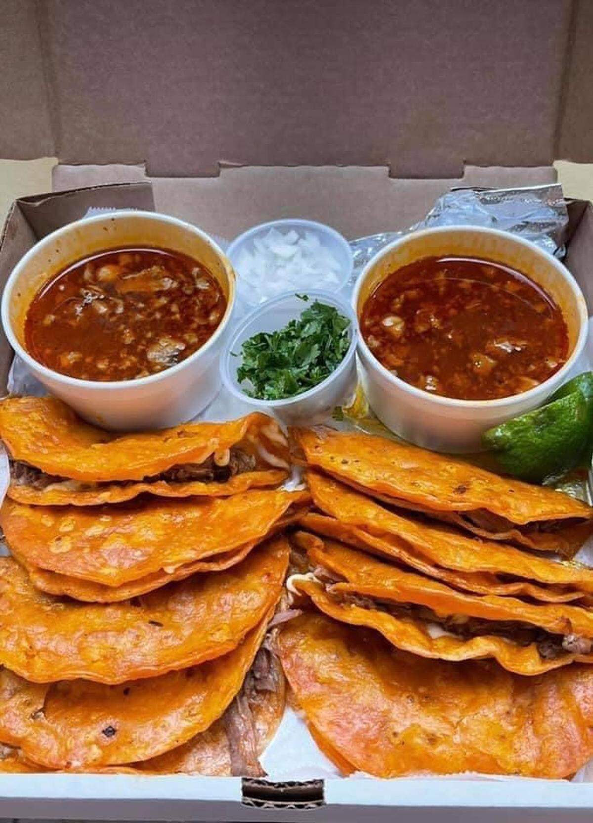 Birria tacos at Tacos El Jefe.