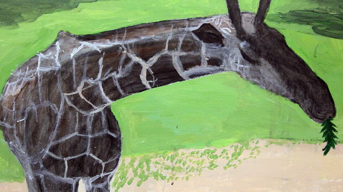 This is art Selris James made after a visit to Zoo Miami.