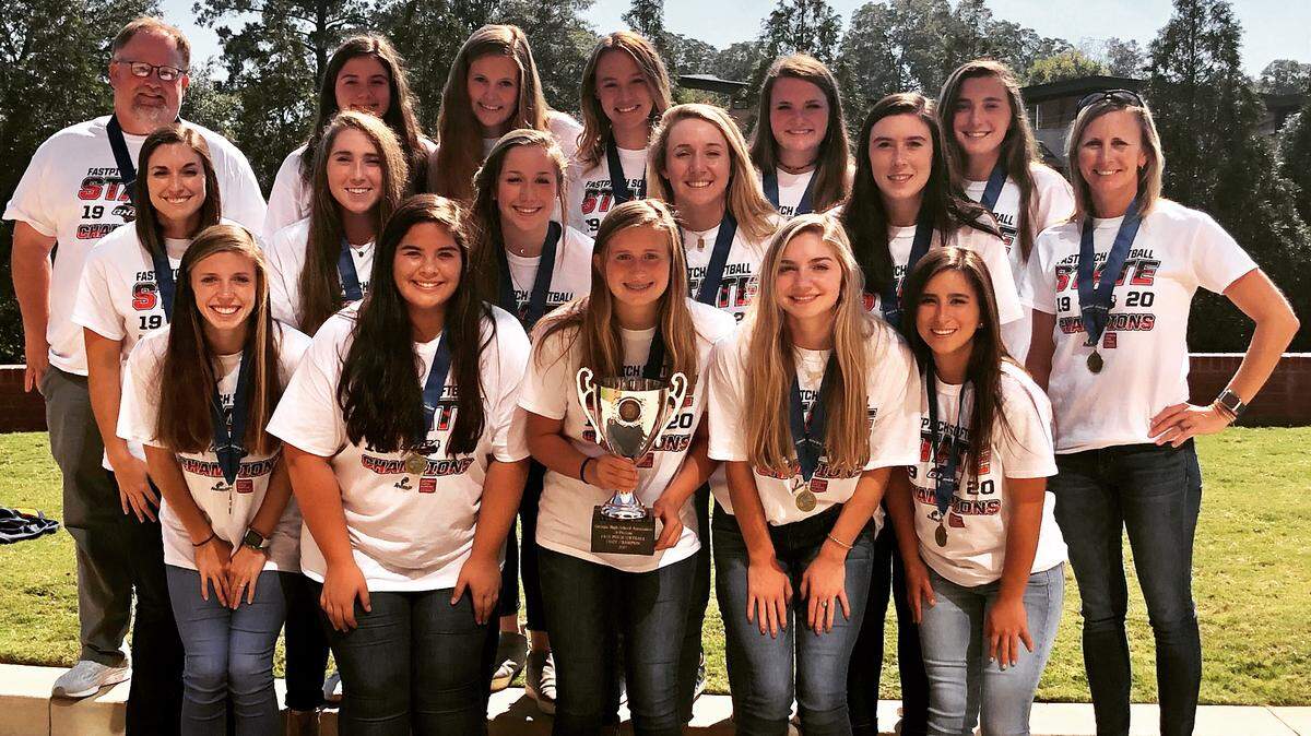 The Mount de Sales Cavaliers took home the state title in softball in Columbus, Georgia on Saturday.