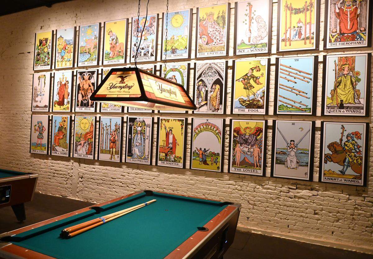 Pool tables in the back section at JBA’s new location at 425 Cherry Street in downtown Macon.