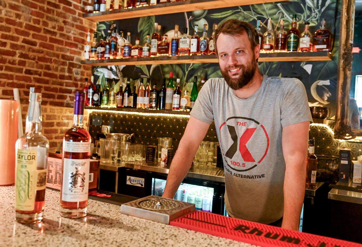Owner Brandon Lawler inside JBA’s new location at 425 Cherry Street in downtown Macon.