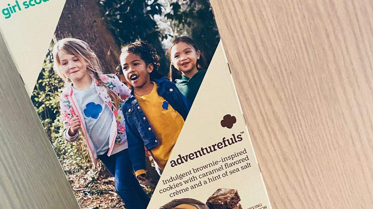 2022’s new Girl Scout cookie is Adventurefuls, a brownie-inspired cookie with a caramel center and hint of salt.
