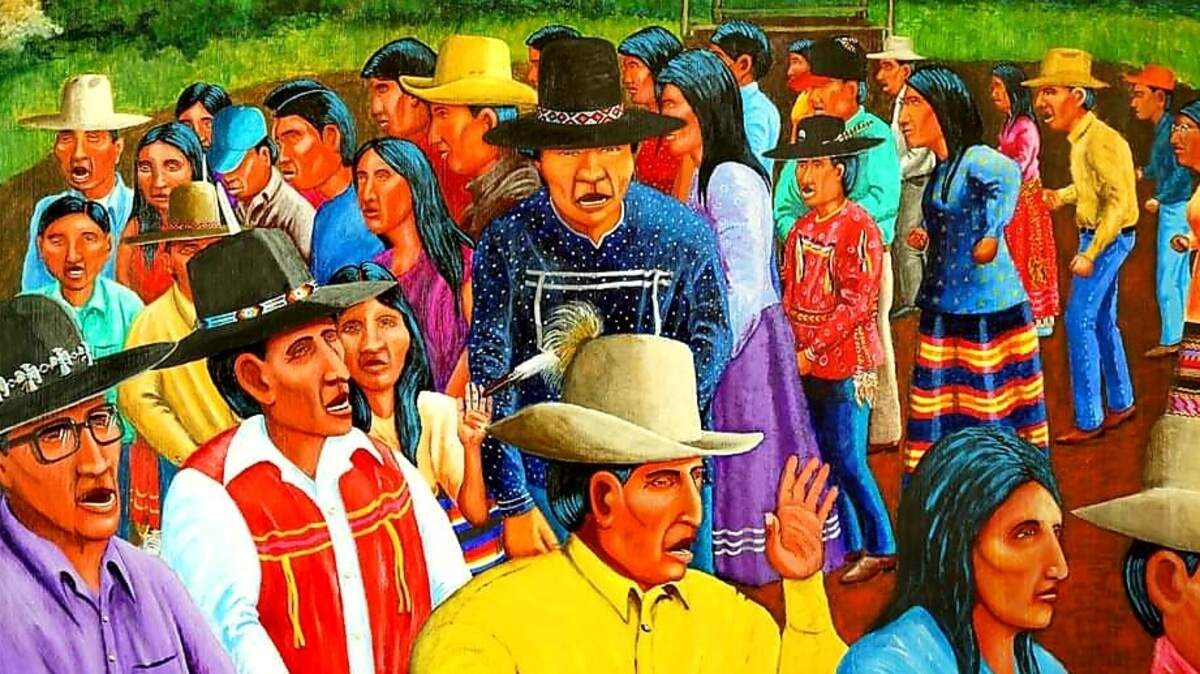 Muscogee (Creek) artist Johnnie Diacon’s work depicts the contemporary and historic life of the people of the Muscogee (Creek) Nation. He and his art will be at Saturday and Sunday’s Ocmulgee Mounds National Historical Park Indigenous Celebration.