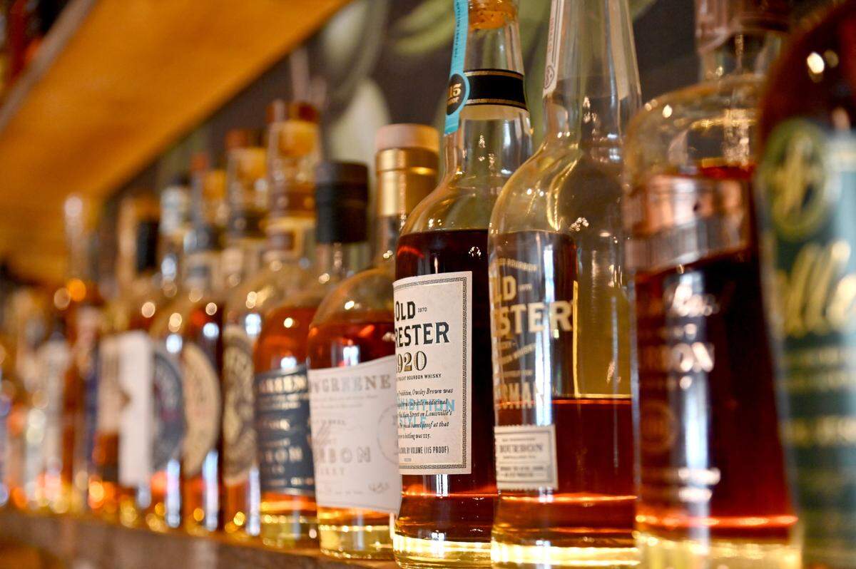 Bourbon selection available at JBA’s new location at 425 Cherry Street in downtown Macon.