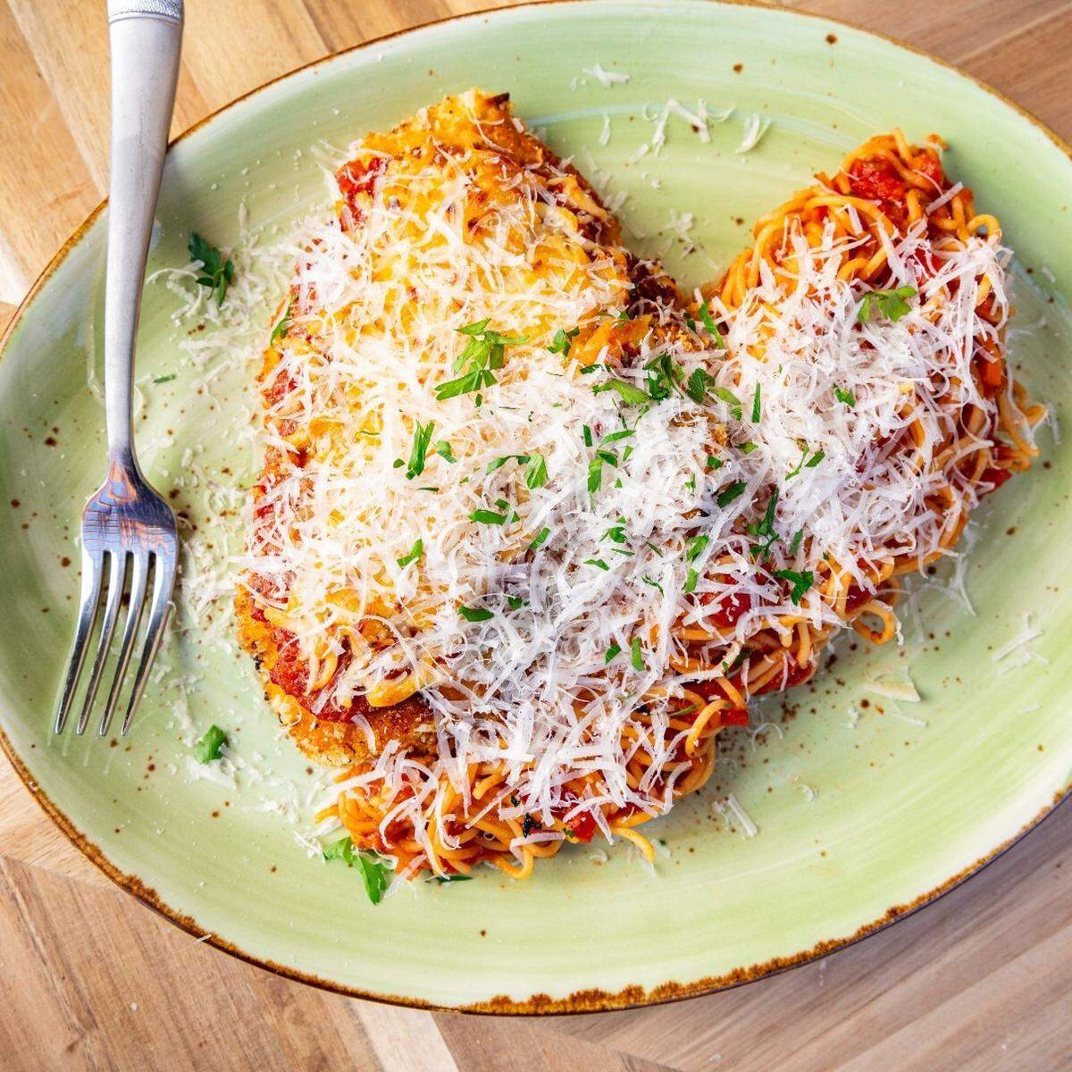 Chicken parmesan at Trattoria di Napoli in downtown Perry.