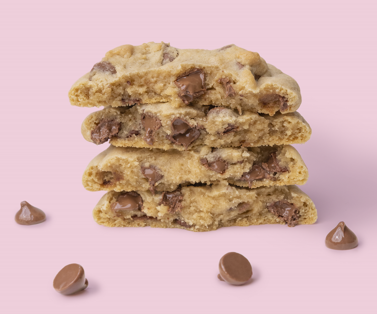 Signature original milk chocolate chip at Crumbl Cookies.