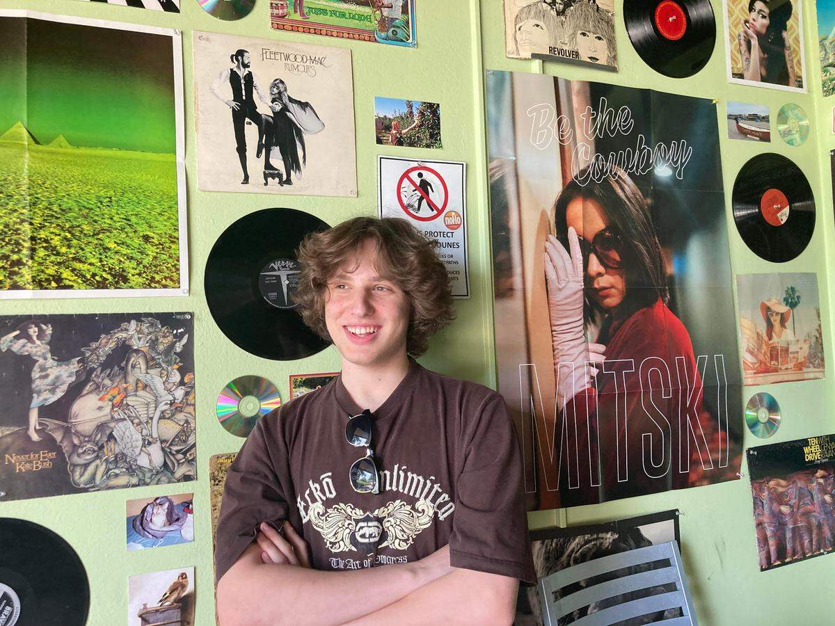 Noah Silver, owner of Vertigo Vinyl at 1305 Linden Ave. in Mercer Village in Macon.