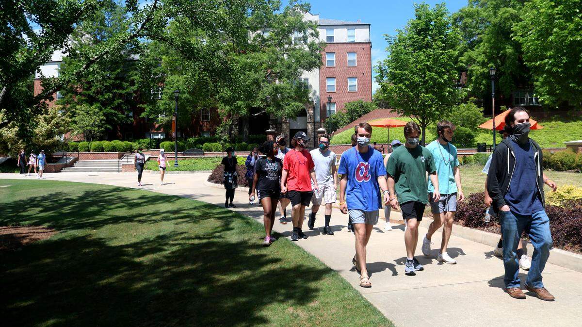 Mercer students advocate for suicide prevention at the AFSP “Out of the Darkness” campus walk at Mercer University on April 18.