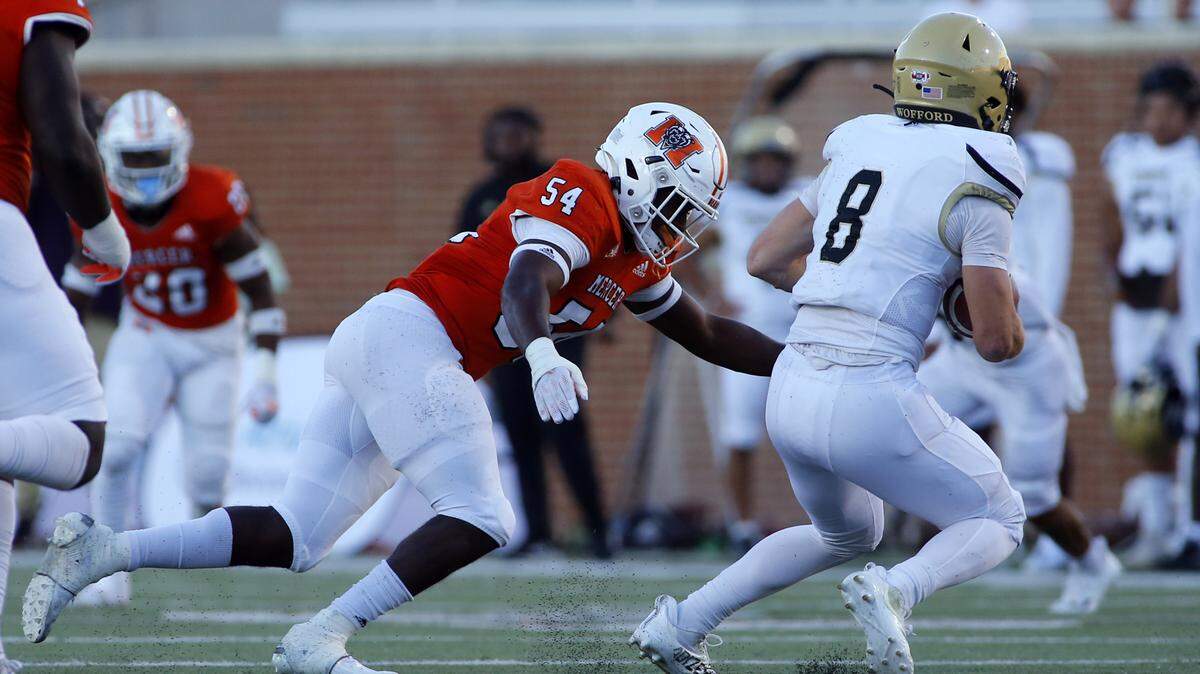 Mercer’s Ken Stanley came up with a fumble recovery in the win over the Citadel on Saturday.