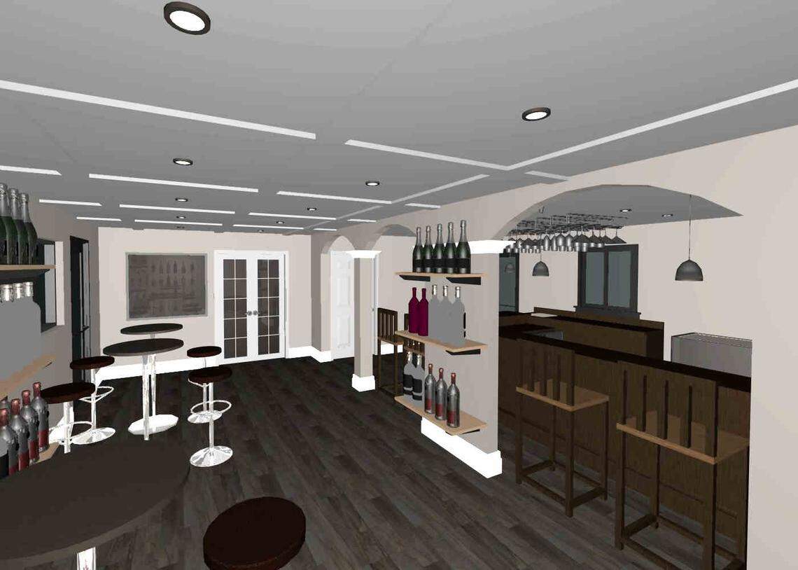 La’Vino Wine Bar is expected to open this fall at 106 South Kimberly Road just off Russell Parkway. Here’s a rendering.