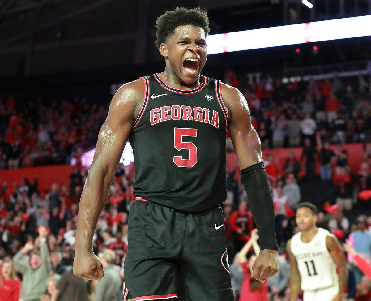 From February: Georgia guard Anthony Edwards