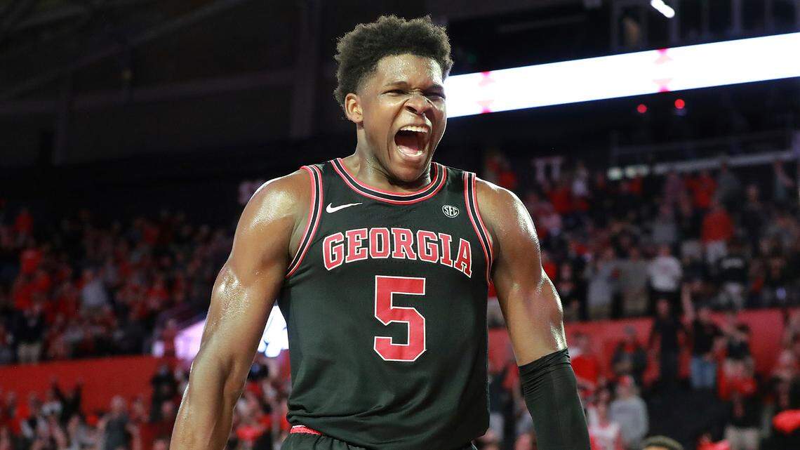 Georgia Bulldogs celebrate Anthony Edwards going No. 1 in NBA Draft