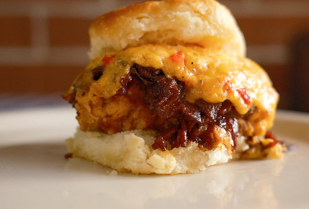 Midnight Rider biscuit at H&H in Macon