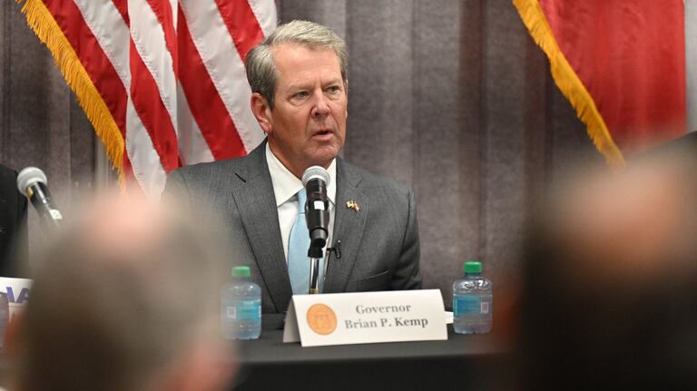 Gov. Brian Kemp comments on Apalachee shooting during visit to Macon. See what he said.