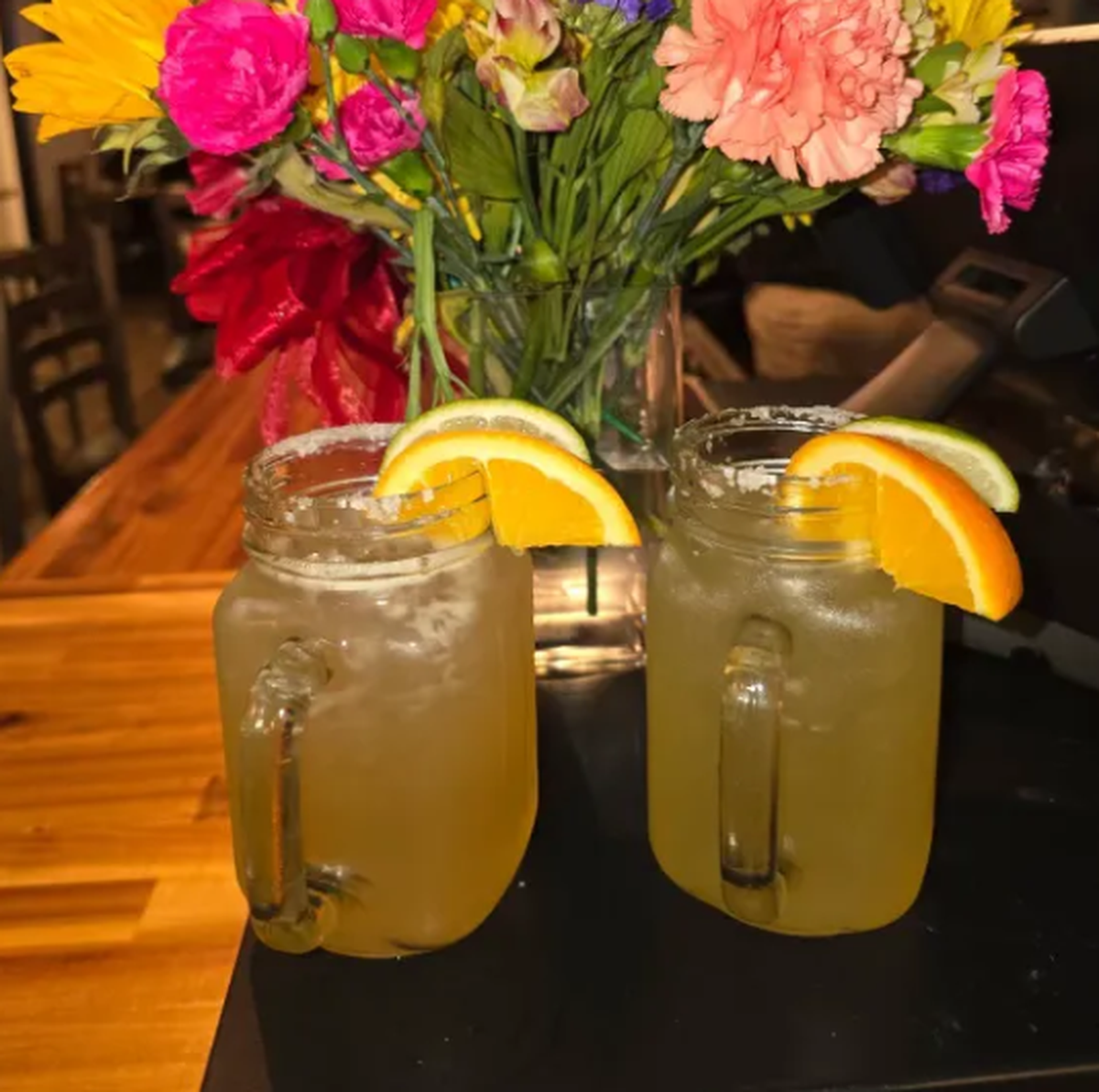 House margaritas at La Casita
