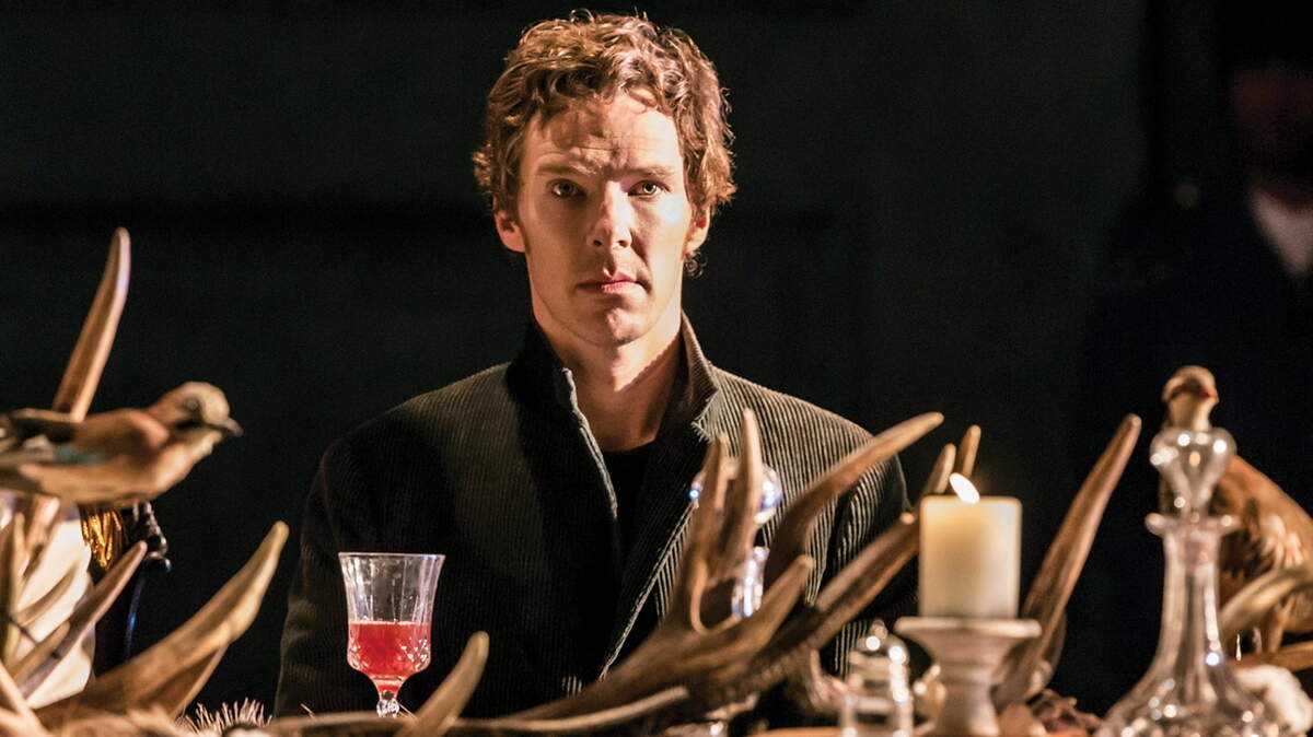JOHAN PERSSON/NATIONAL THEATREBenedict Cumberbatch plays the title role in the National Theatre’s production of “Hamlet,” which will be broadcast live at the Douglass Theatre on Thursday and Oct. 18.