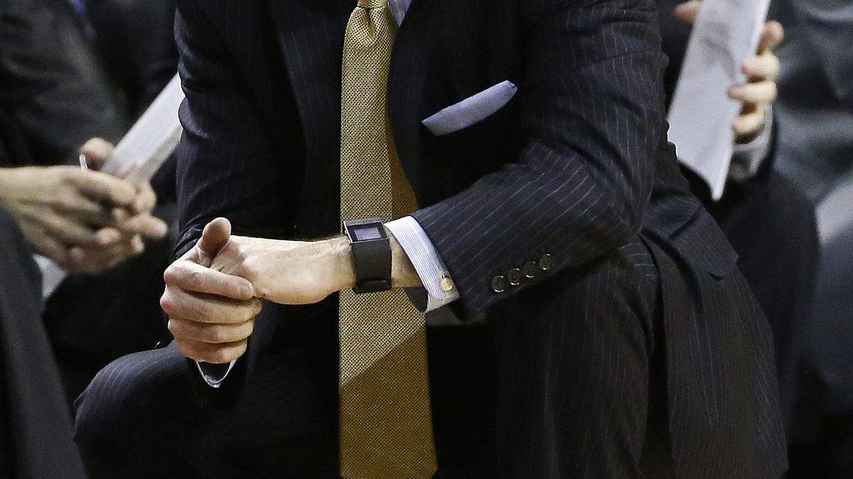 Georgia Tech head coach Brian Gregory watches his team play during the first half of an NCAA college basketball game against Villanova in the championship round of the NIT Season Tip-Off tournament Friday, Nov. 27, 2015, in New York. (AP Photo/Frank Franklin II)