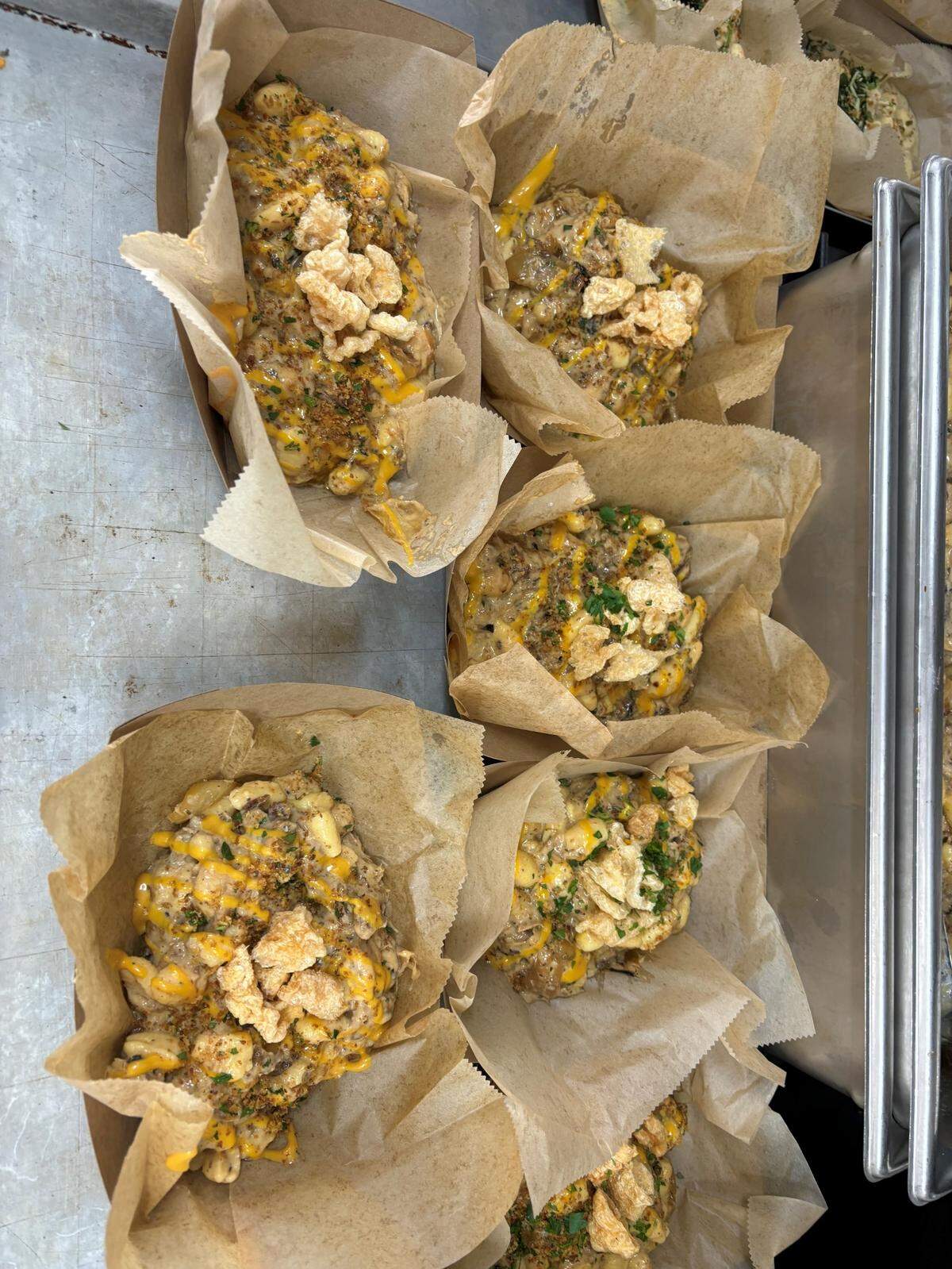 Amari Fannin, a culinary student at Hutchings, said he expects the B.B.Q. Mac dish to be a fan-favorite due to its rich, creamy texture and smoked, tangy flavor.