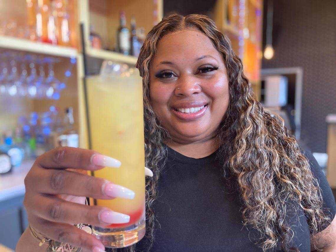 Ieshia Gillis, general manager, at apt. 77 lounge at 401 Cherry St., Suite 101, in downtown Macon.