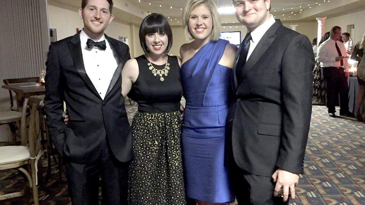 SPECIAL TO THE TELEGRAPH
Will and Carrie Robinson, with Eleta and Alex Morrison, attend the Goodwill gala on Nov. 20 in Macon.