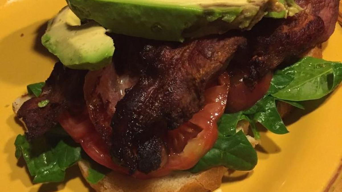 Make a good BLT better by adding avocado and lemon aioli.