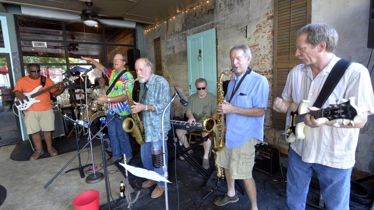 Barry Darnell and the Mobile Slim Band play at Parish on Cherry Street in 2016.