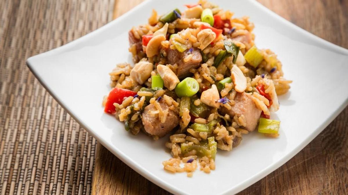 Try Quick Ham-Fried Rice with Lavender.