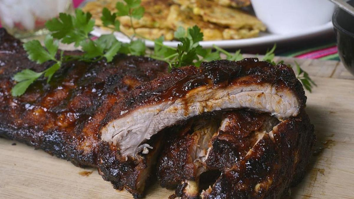 Maple Chipotle BBQ Sticky Pork Ribs are worth the extra effort for a Labor Day meal.