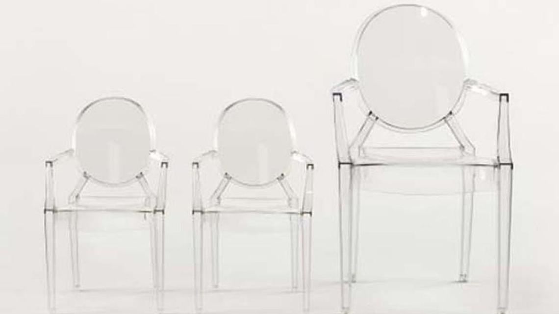 See-through furniture is a clear favorite with designers, customers