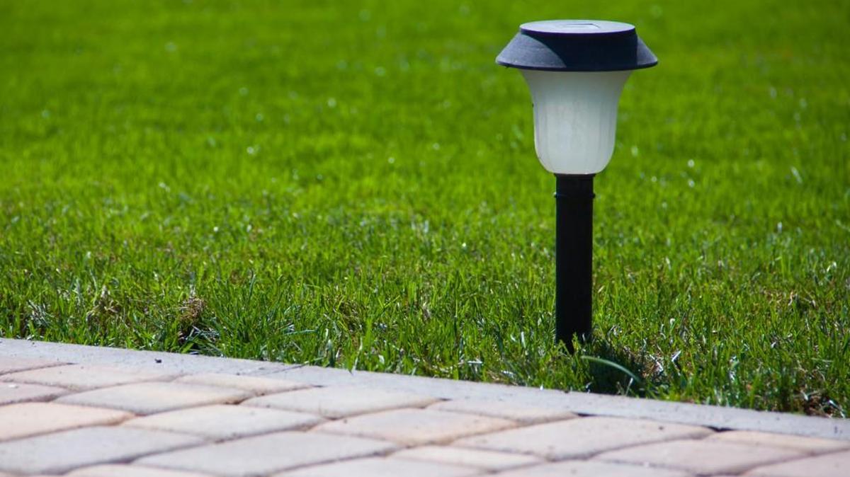 Lighting can brighten up nighttime walkways.