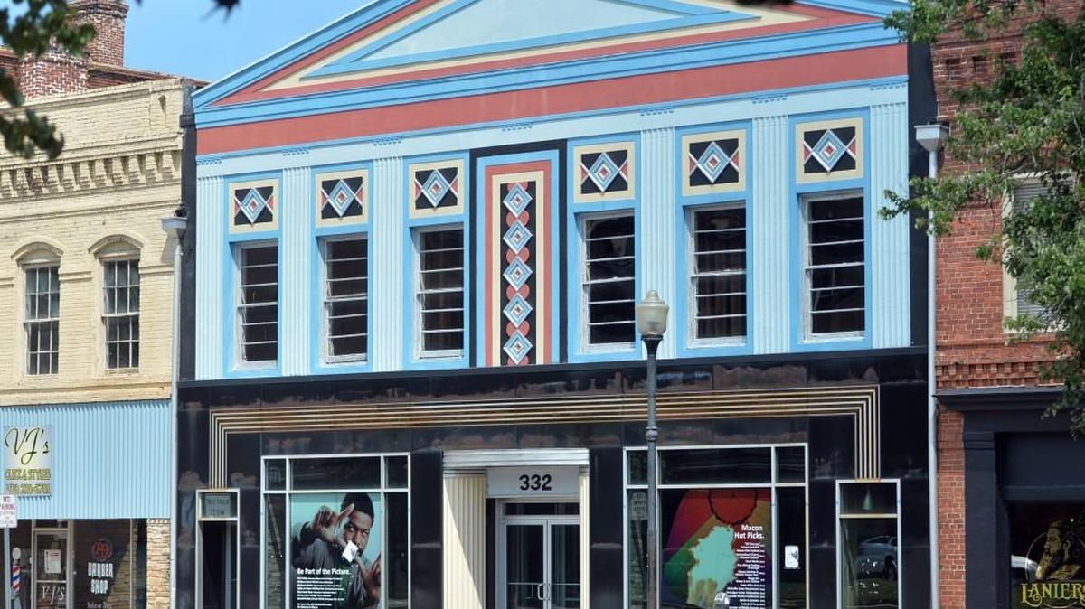 The former Atlanta Gas Light Company office on Second Street is an example of art deco architecture in downtown Macon.