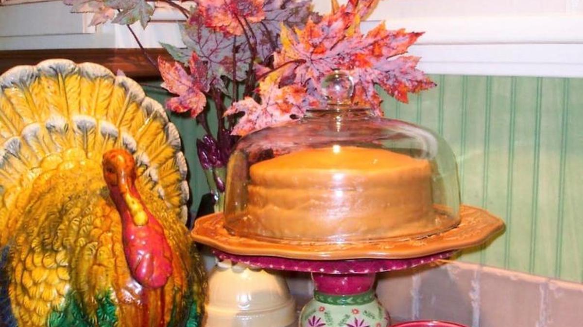 Here’s a Caramel Cake I made like the one we enjoyed on Thanksgiving.