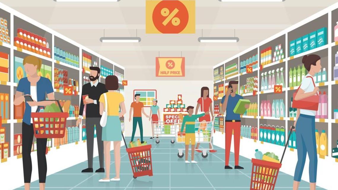 Pushing the grocery store buggy down memory lane