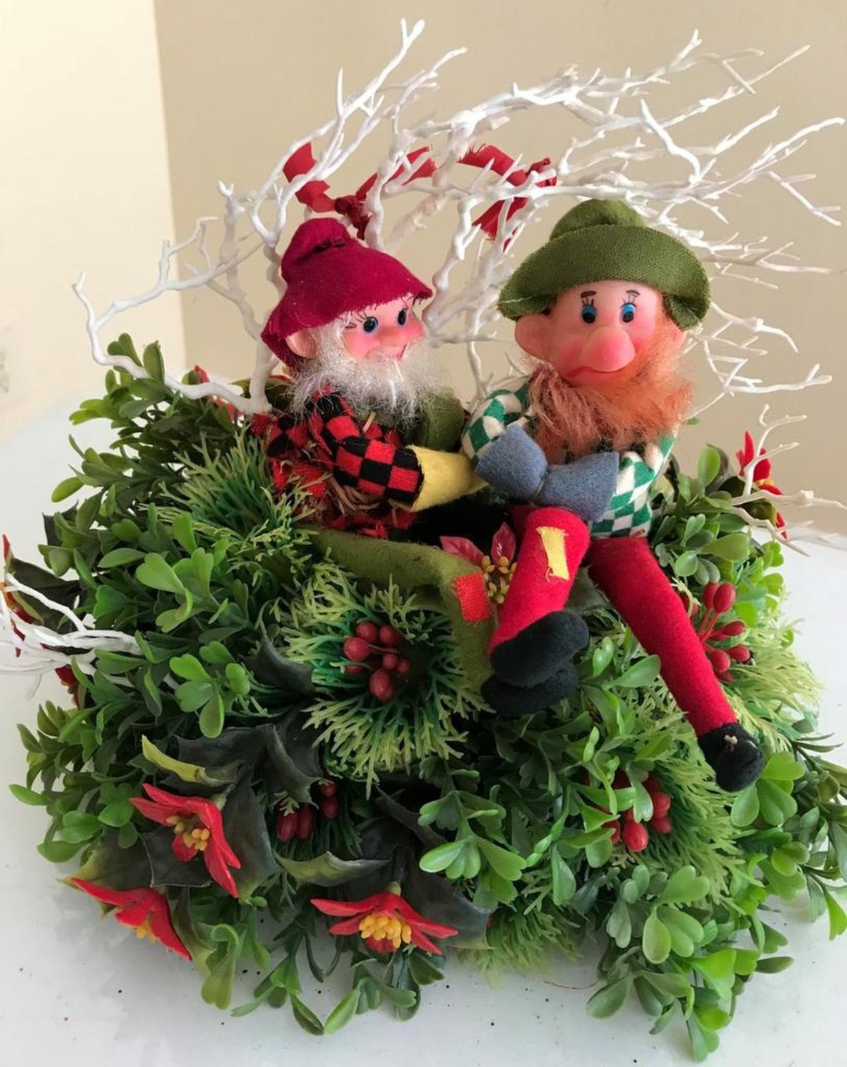 Two elves still bringing a smile and many memories from Mark Ballard’s childhood.
