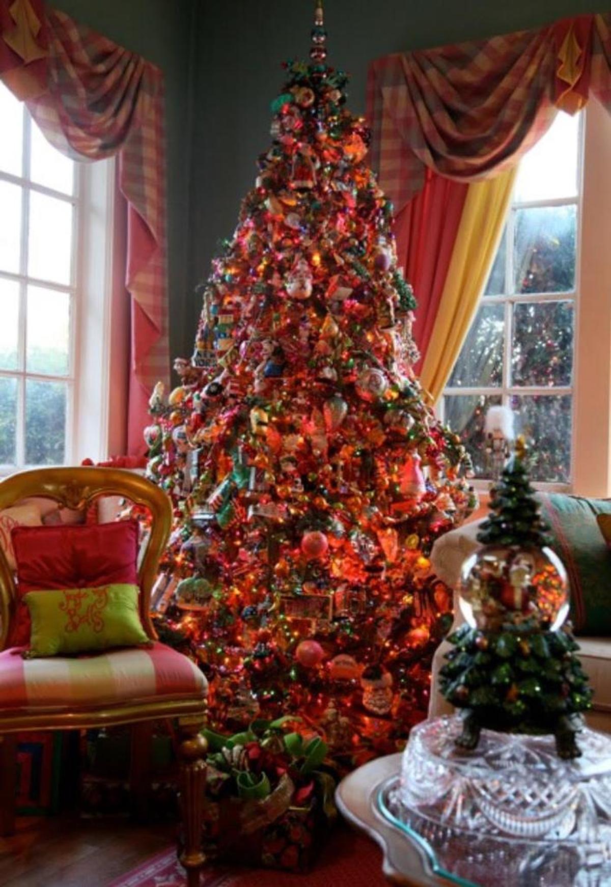 This is the Christmas tree that has remained up for two years.