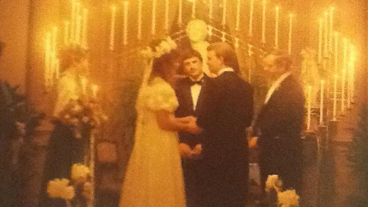 Mark and Debra Ballard on their wedding day.