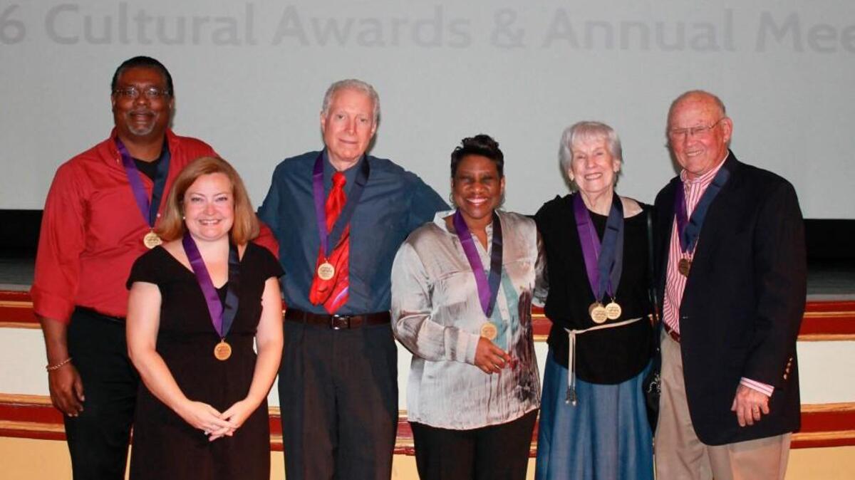 Six cultural awards were given out by Macon Arts Alliance this year to, in no particular order, Jeff Bruce, Joe Cullison, Betsy Fitzgerald, Karla Redding-Andrews, Tony Long Jr. and Nutcracker of Middle Georgia, represented by Jean Weaver.