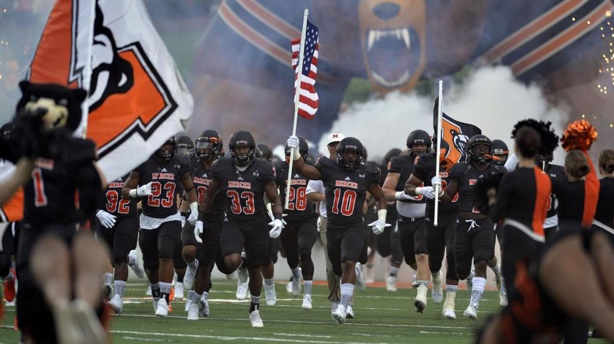 The Mercer Bears take the field against Citadel on Sept. 1.
