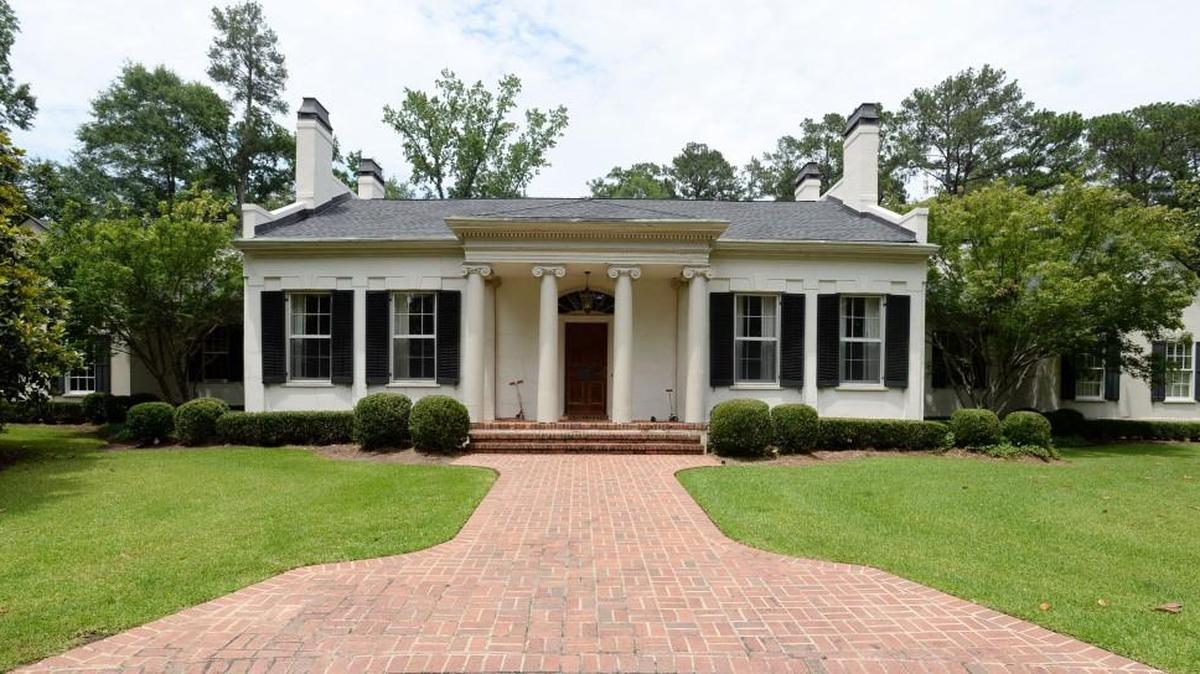 This house on Rivoli Drive is considered one of the finest examples of antebellum architecture and features details of the Ionic order.