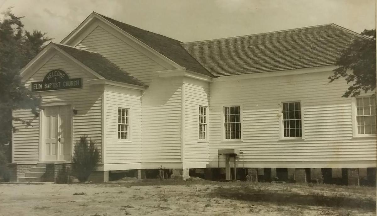 An undated photo of Elim Baptist Church earlier in its history on Hartley Bridge Road.