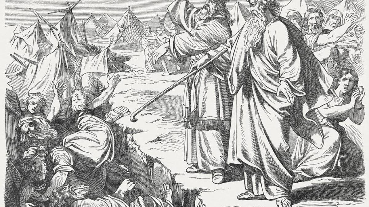 The Bible’s Book of Numbers, Chapter 16, says that God stood behind the leadership of Moses by suddenly creating a huge sink hole beneath Korah and his accomplices that just swallowed them alive.