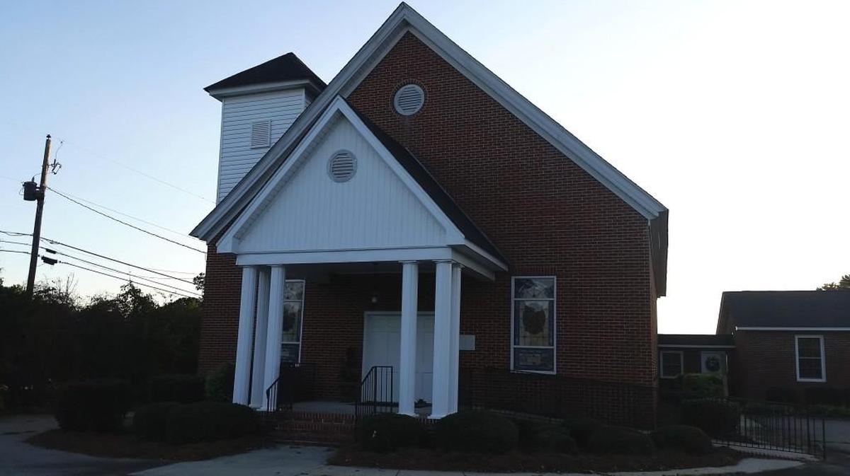The original Bradley Baptist Church building has received upgrades since 1898, including bricks and stained glass.
