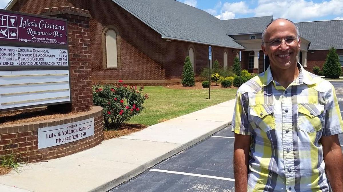 A pastor and engineer, Luis Ramirez of Iglesia Cristiana Remanso de Paz, came to work at Robins Air Force Base after graduating with an engineering degree in Puerto Rico.