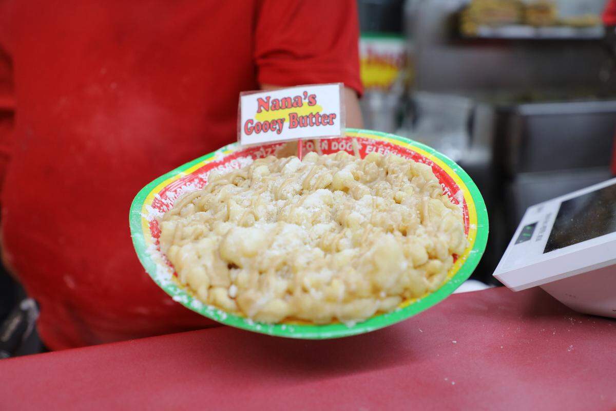 Nana’s Gooey Butter Funnel Cake from The Best Around Inc. at the Georgia National Fair.