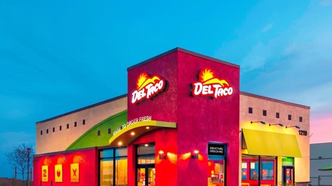This is a stock photo of a Del Taco restaurant similar to what would be built in Centerville, Ga.