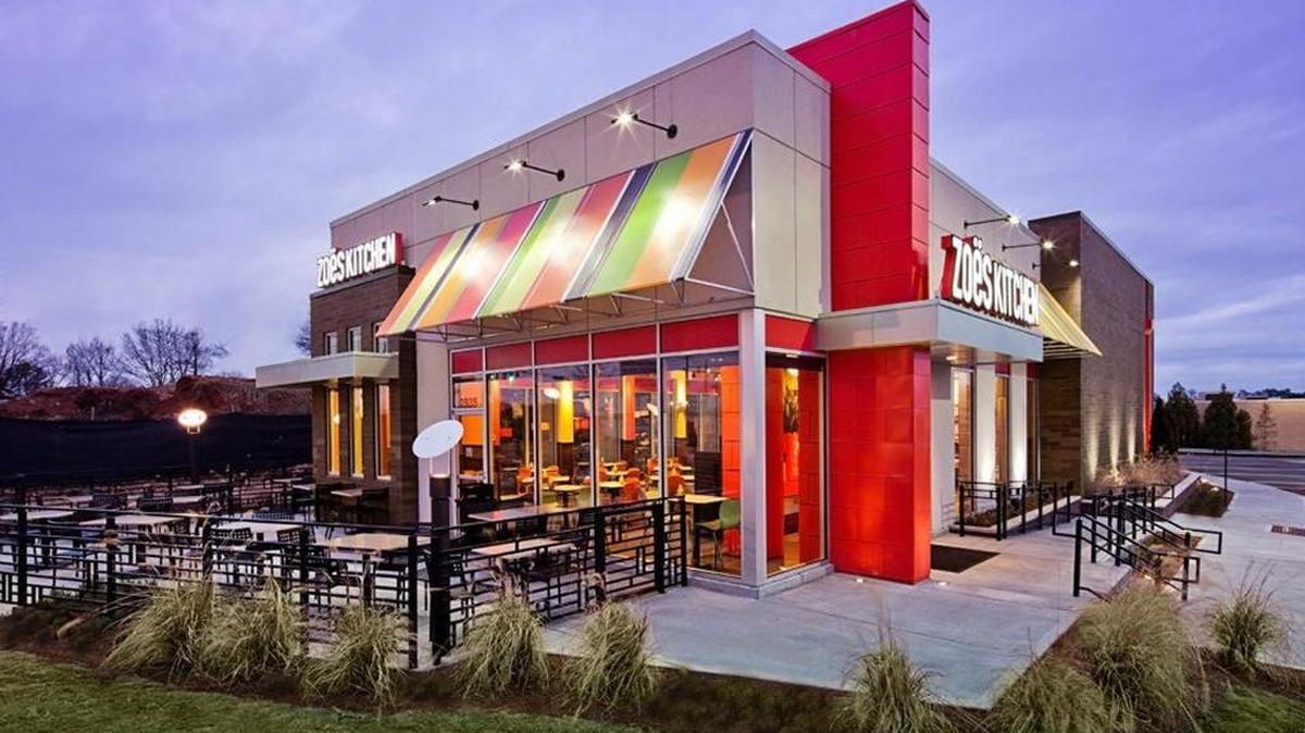 The Zoes Kitchen that plans to open at The Shoppes at River Crossing in north Bibb County is expected to look similar to this image of an Atlanta store.